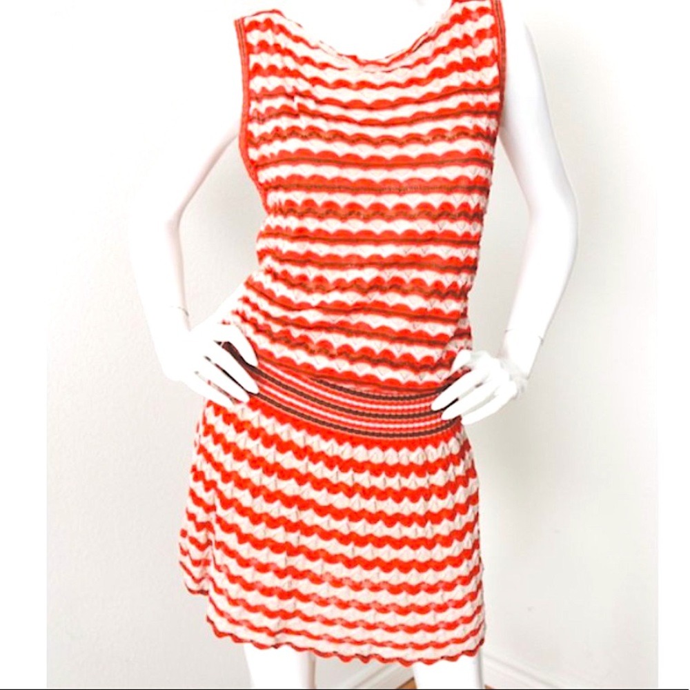 MISSONI knit elastic waist dress